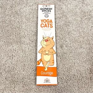 🤍 NWT Gonesh Sticks Yoga Cats Courage Incense Sweet Pet Fragrance 20 🤍